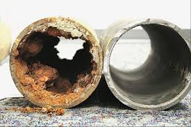 Hard water in pipes